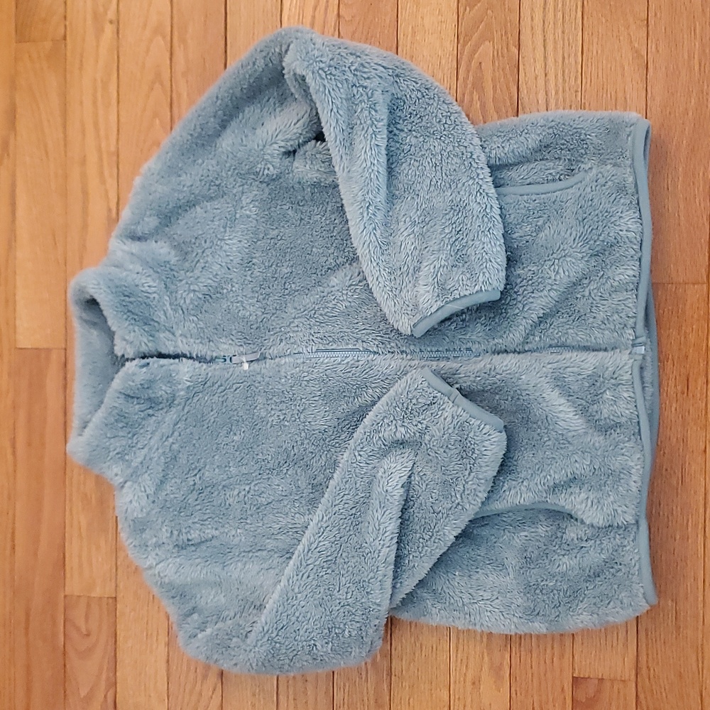 Uniqlo Fuzzy Sweater Zip Up Jacket - 11/12
